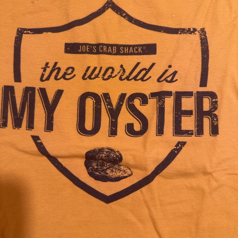 Joe's Crab Shack Mustard Yellow Graphic Tee